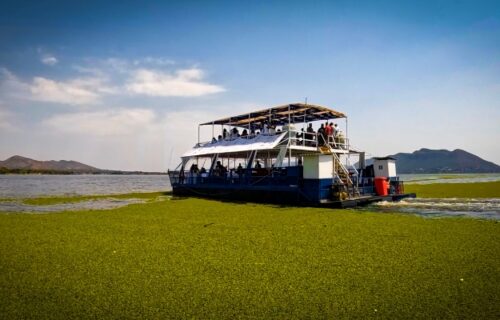 Party Boat on the Hartbeespoort Dam.