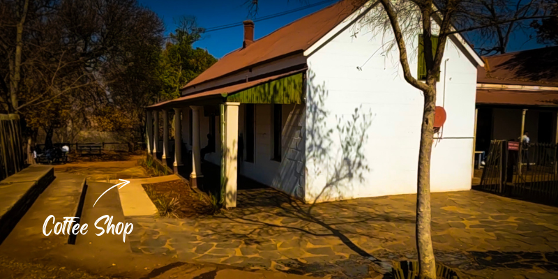 Outside the Coffee Shop at the Rietvlei Nature Reserve