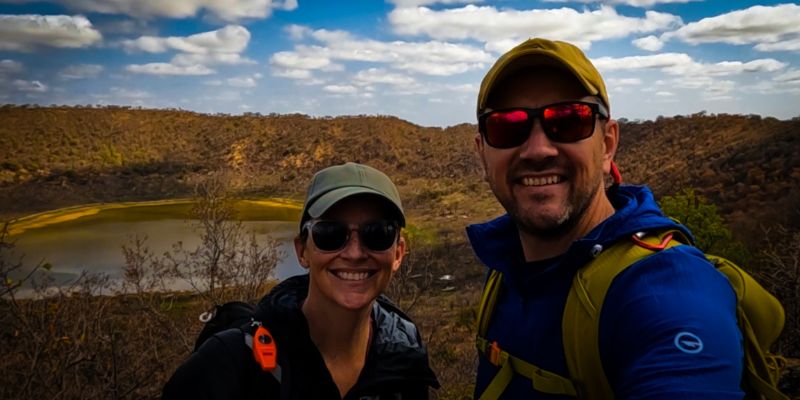 Tanya Pembroke & Shaun Douglas at the Tswaing Meteorite Crater