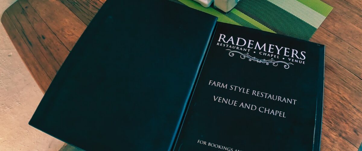 Rademeyer Restaurant Menu