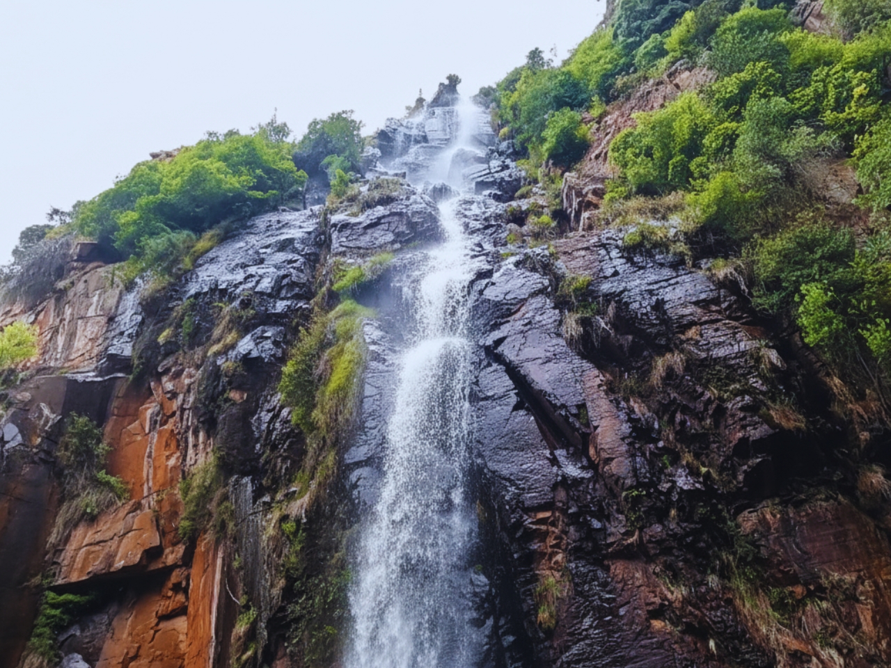 400-meter-high waterfall on the Easterkloof Hiking Trail
