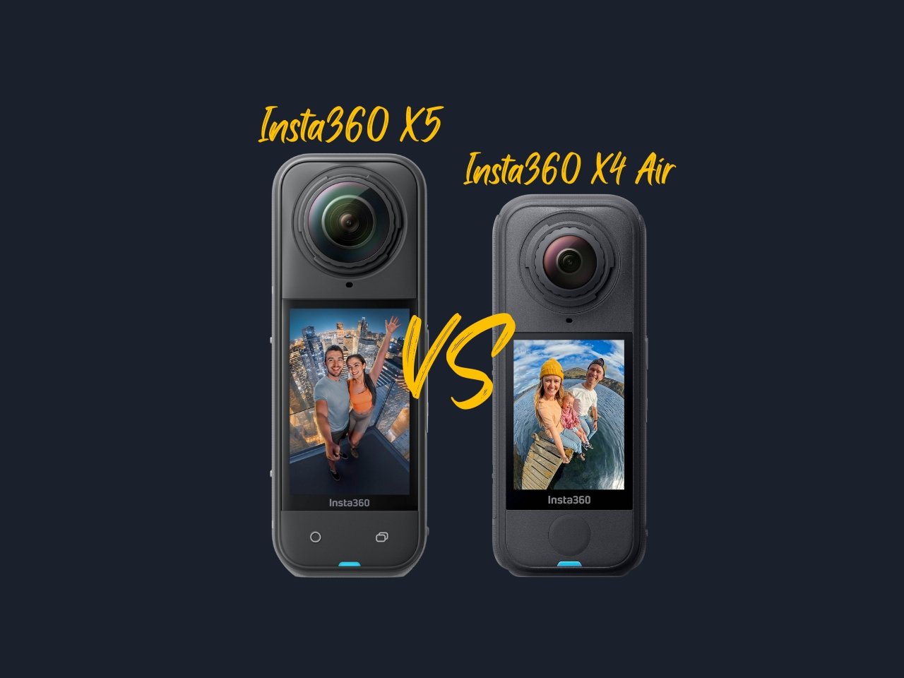 Insta360 X5 vs  X4 Air Cameras