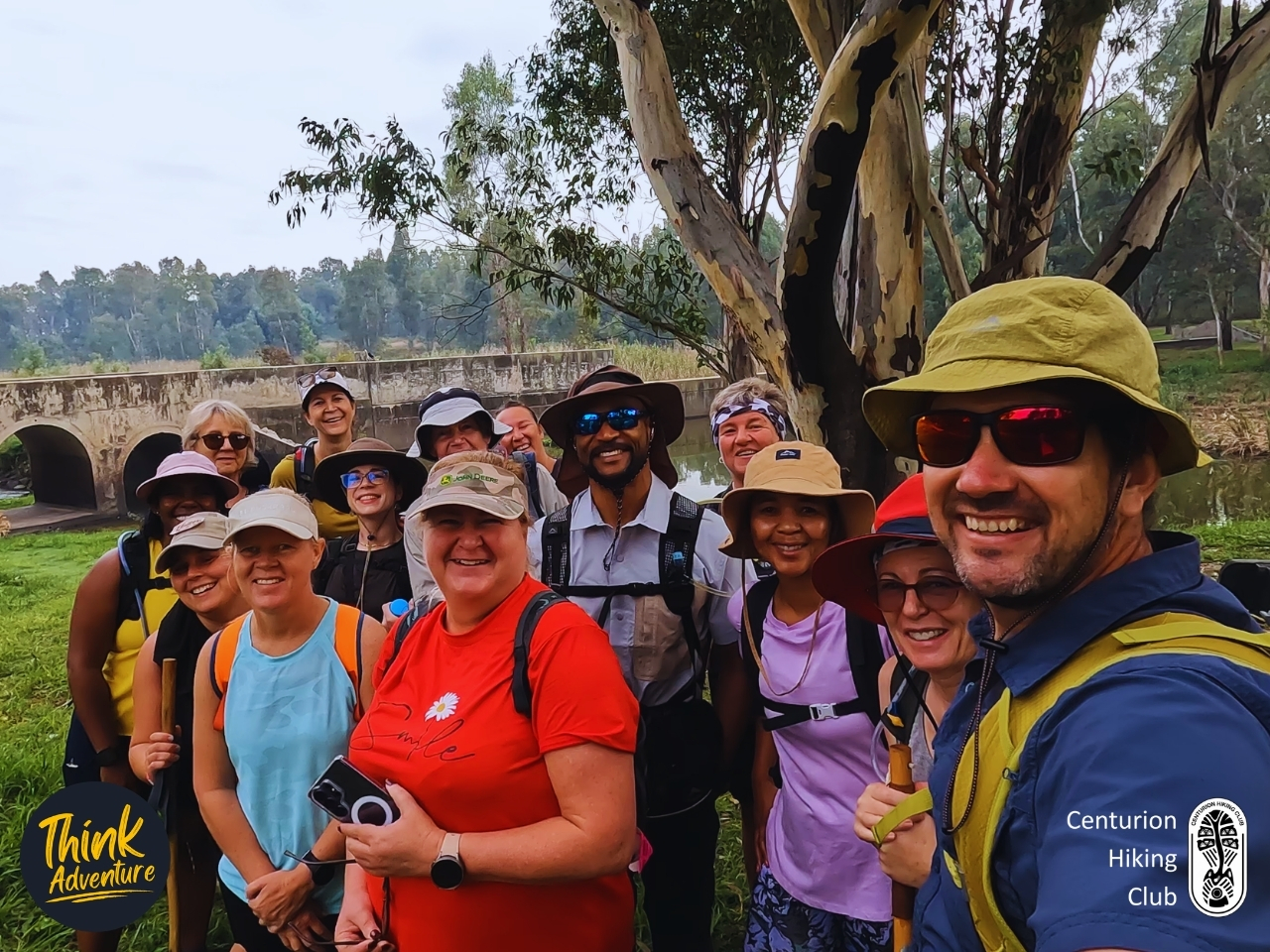 A group photo with hikers at the Taroko Trail Park