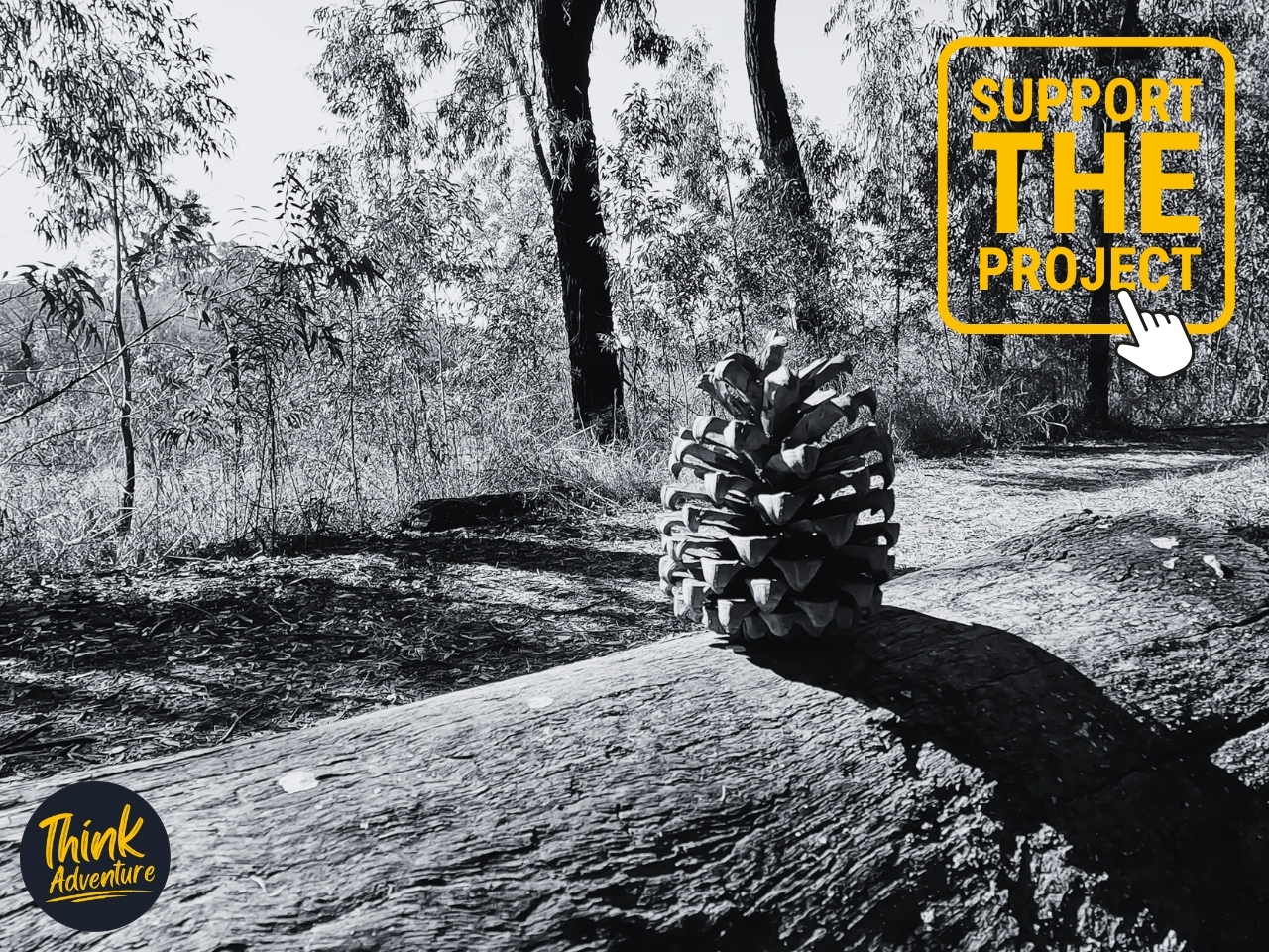 A bench along The Oubaas Trail at Smuts House Museum