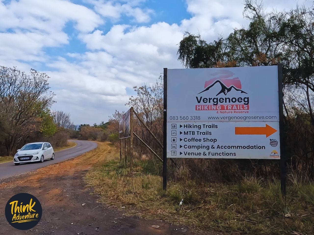 Entrance to the Vergenoeg Hiking Trails Venue