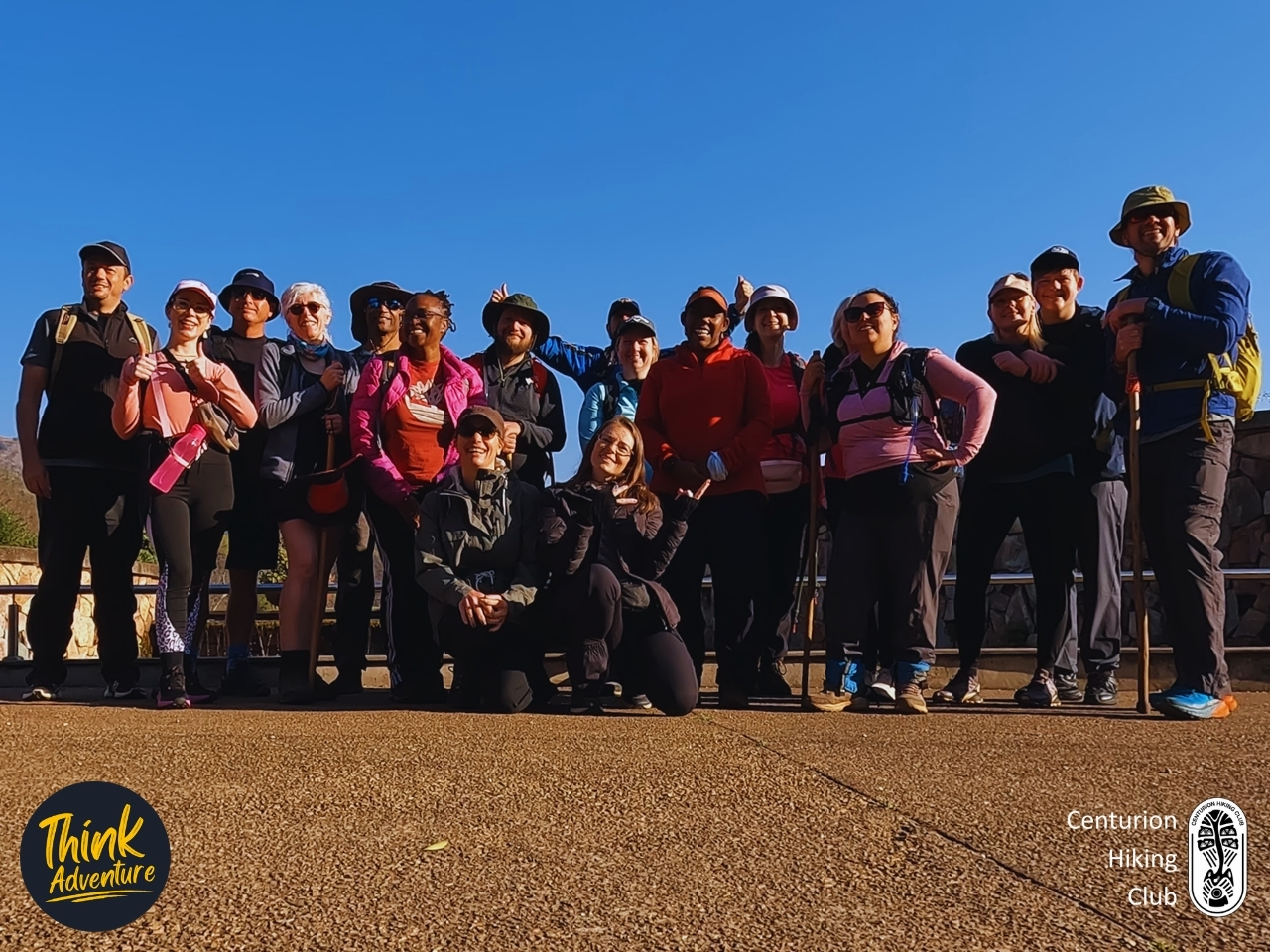Group of hikers at the Walter Sisulu Botanical Garden