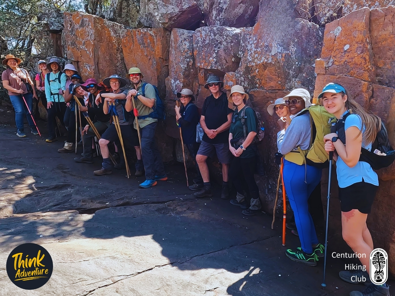 A Group of Hikers on the Zebra & Quagga Trail at the Kransdam at the Bataleur Nature Reserve