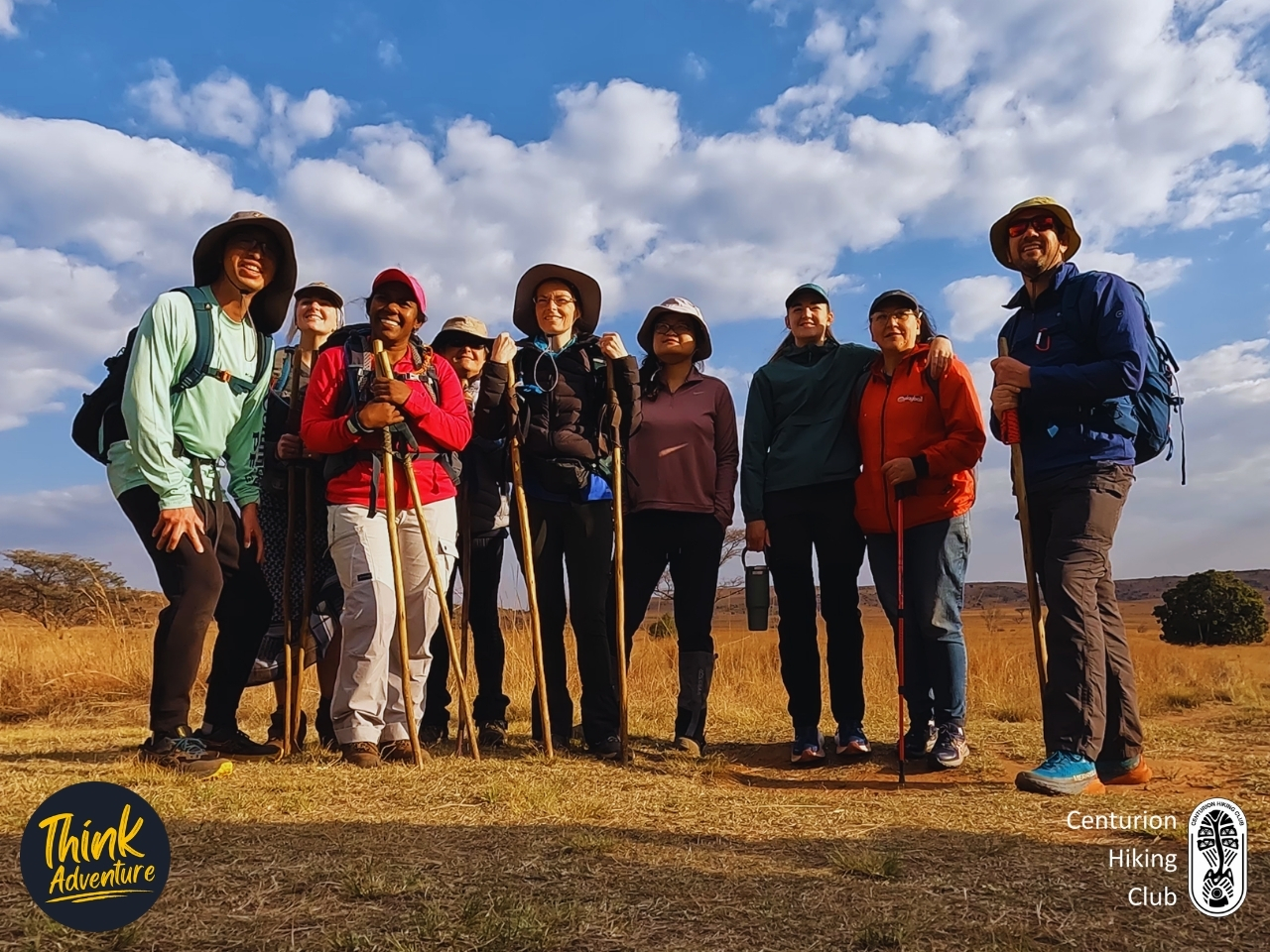 A Group of Hikers at the Start of the Rock Pools Hike at the Bataleur Nature Reserve