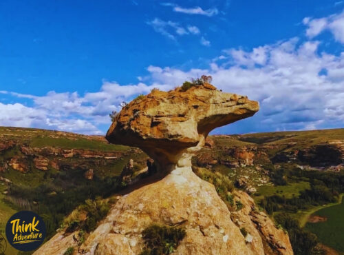Mushroom Rock on St. Fort Farm on the Clarens Hiking Trails